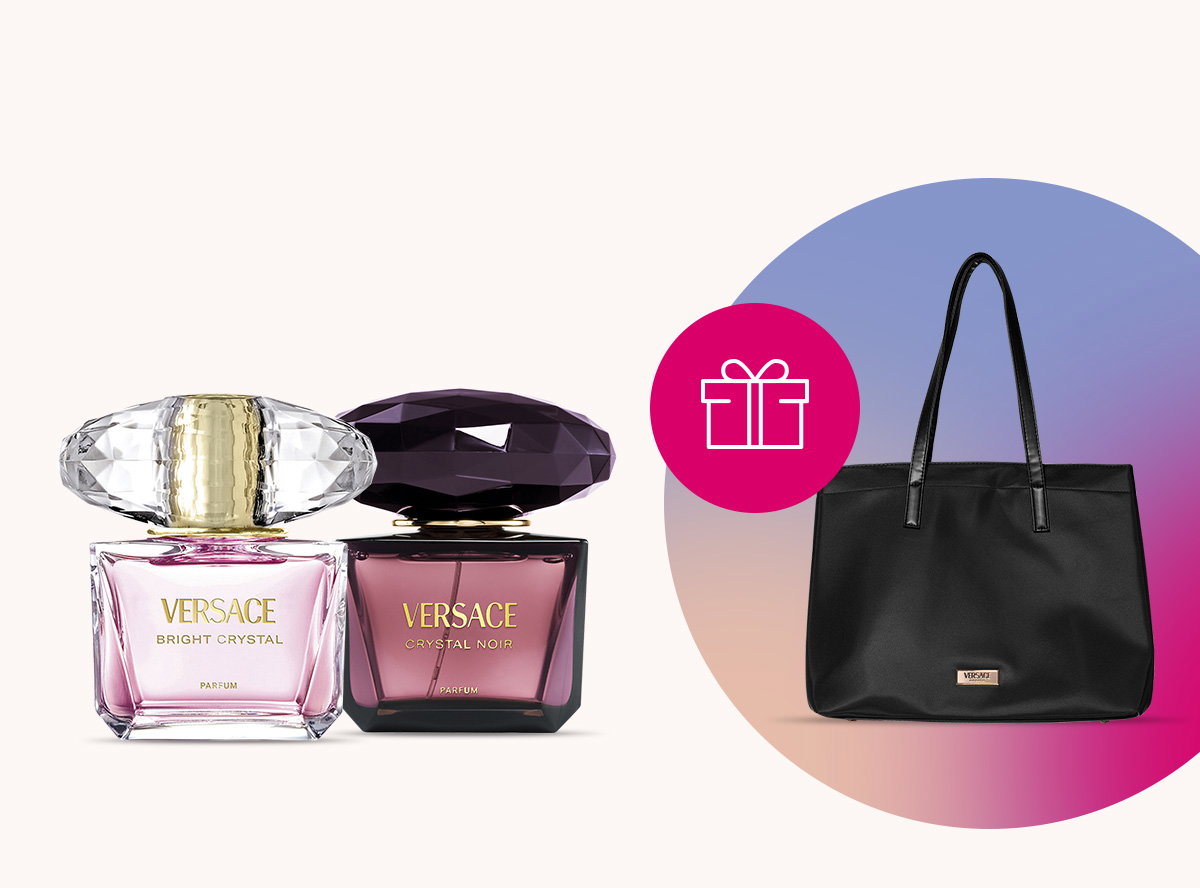 An elegant Versace bag as a free gift