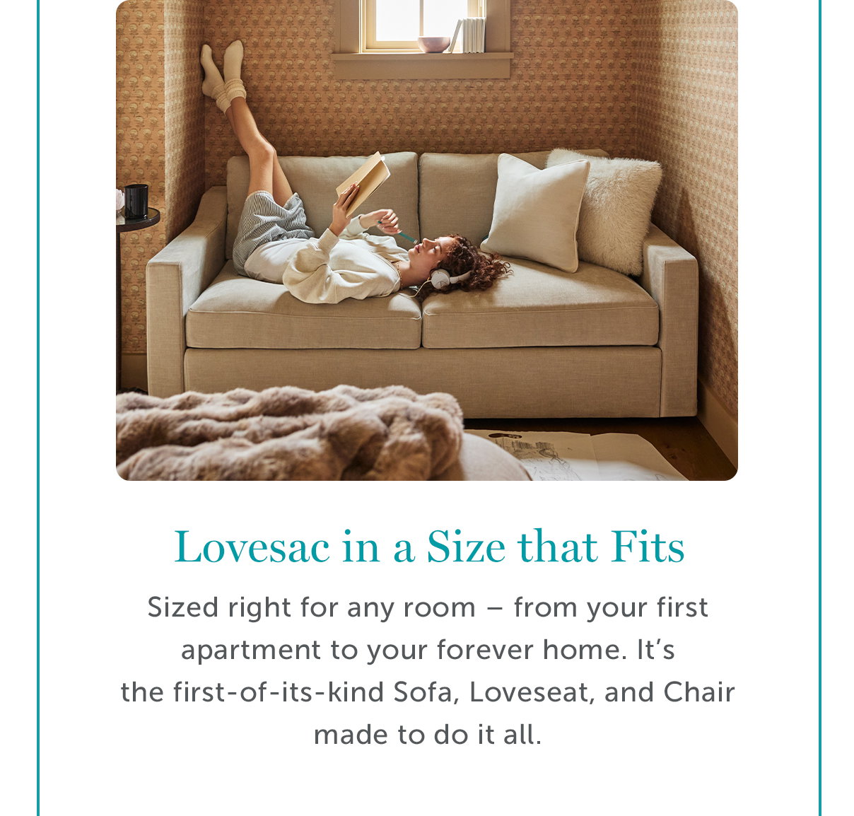 Lovesac in a Size that Fits