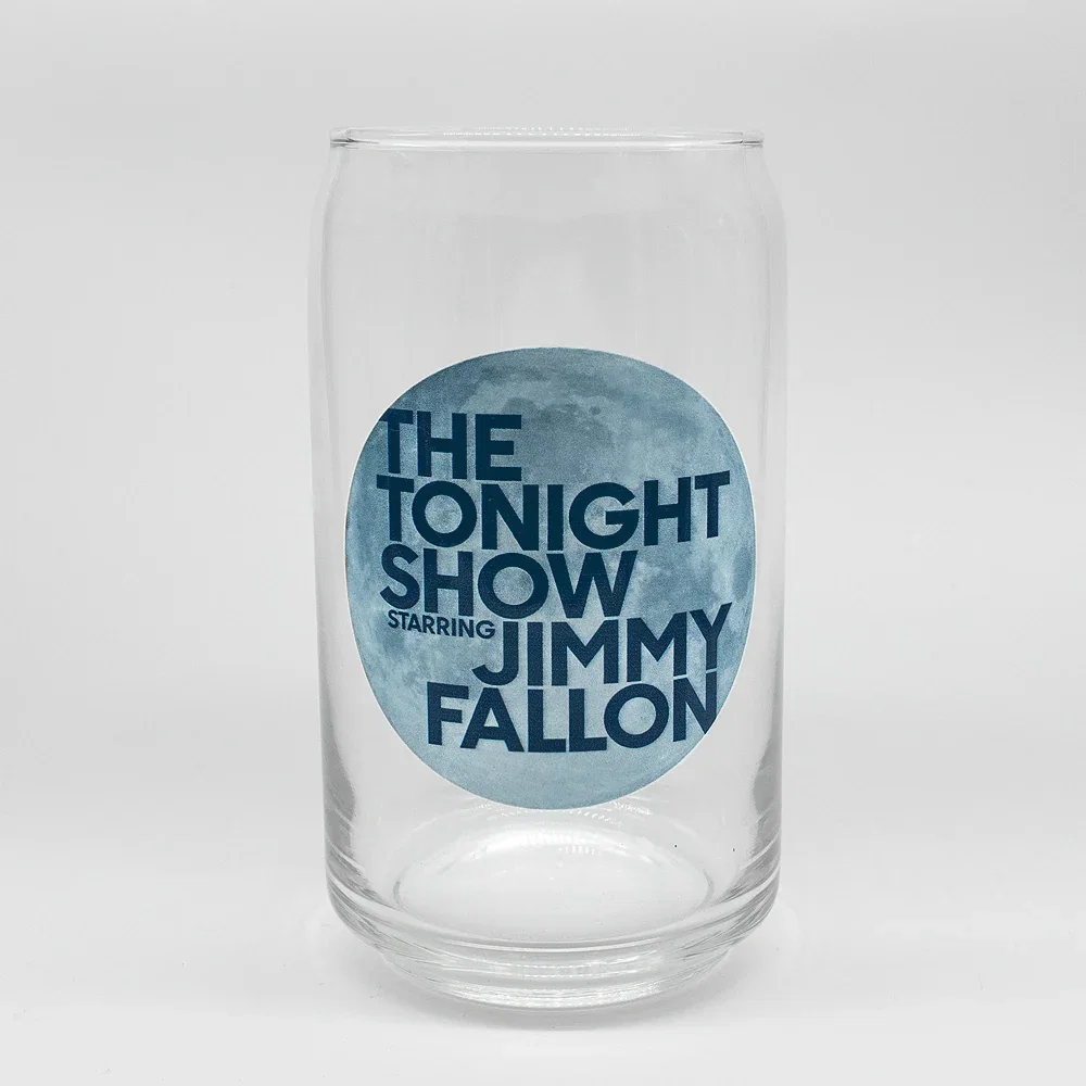 Image of The Tonight Show Starring Jimmy Fallon Moon Logo Glass