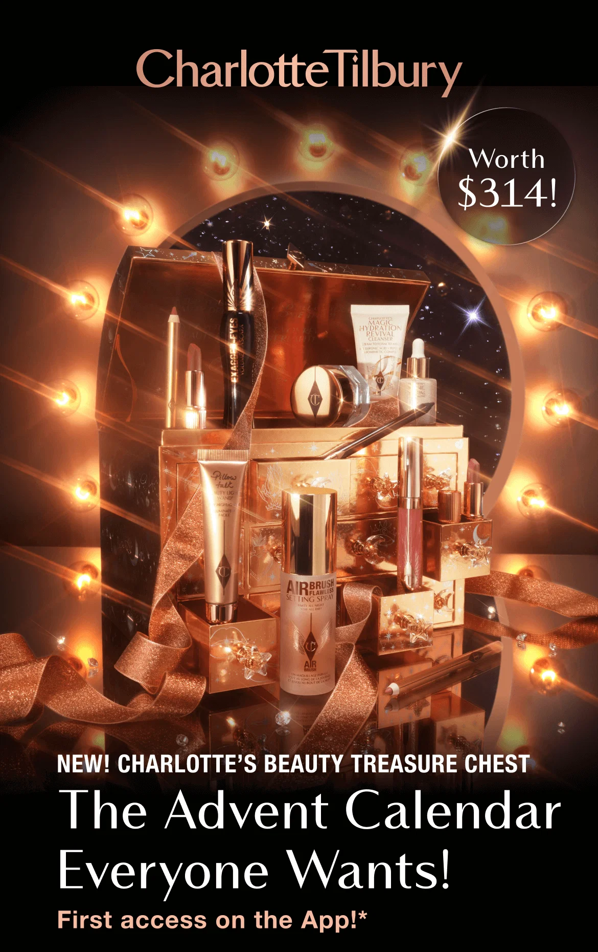 NEW! CHARLOTTE'S BEAUTY TREASURE CHEST ADVENT CALENDAR! FIRST ACCESS ON THE APP!
