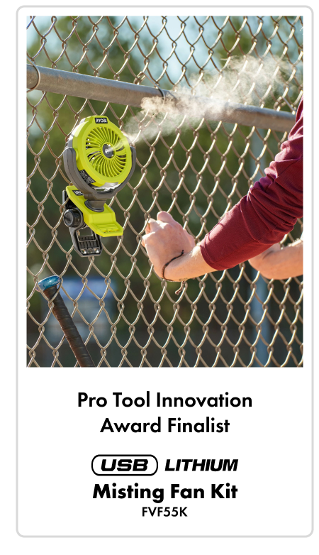 PRO TOOL INNOVATION AWARD FINALIST - USB LITHIUM MISTING FAN KIT - FVF55K