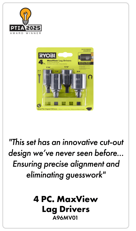 "This set has an innovative cut-out design we've never seen before... Ensuring precise alignment and eliminating guesswork" - 4 PC. MaxView LAG DRIVERS - A96MV01