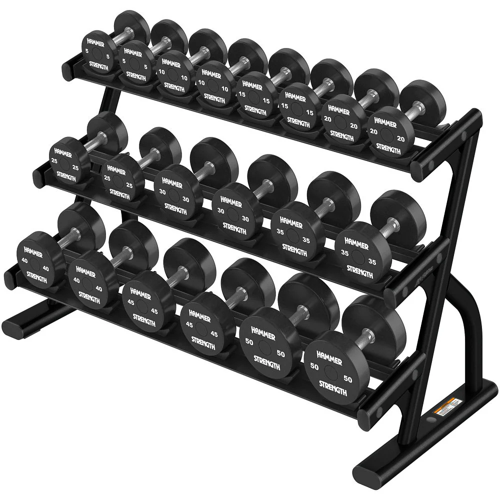 Life Fitness 3-Tier Short Saddle Dumbbell Rack
