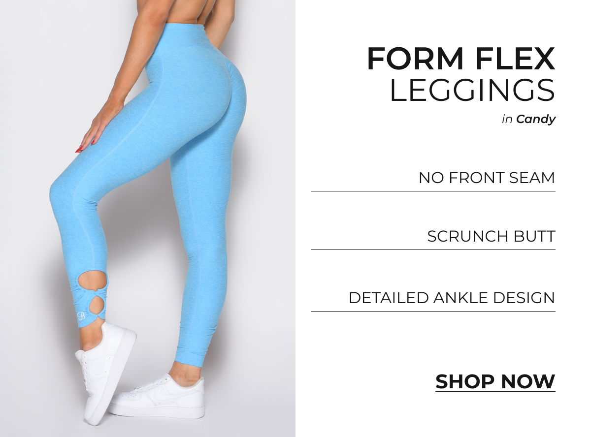 image of Form Flex Leggings in Ocean Breeze with product callout text
