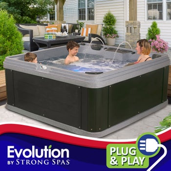 Evolution by Strong Spas Adventure 32-Jet, 6 or 7-Person Rotomolded Spa, Plug-n-Play