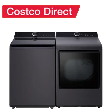 LG 5.5 cu. ft. Top Load Washer with EasyUnload and 7.3 cu. ft. Rear Control Electric Dryer with LG EasyLoad