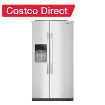 Whirlpool 28.5 cu. ft. Side-by-Side Refrigerator with Exterior Ice and Water Dispenser in Fingerprint Resistant Stainless Steel