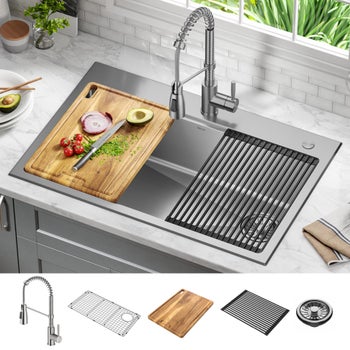 Delta Workstation Sinks and Faucets