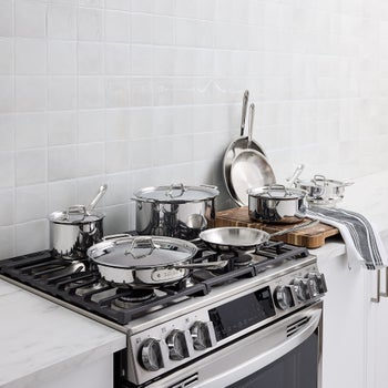 All-Clad D3 13-Piece Stainless Steel Cookware Set