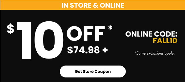 $10 off $74.98+