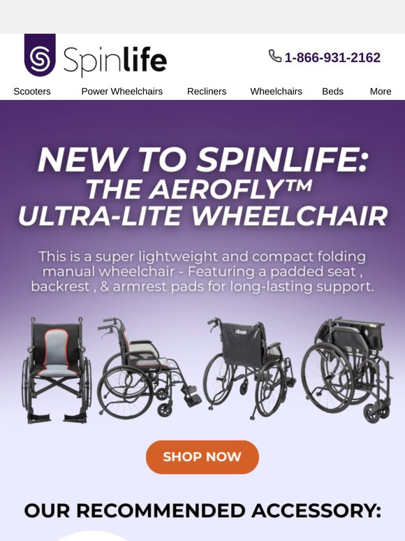 Spinlife SpinLife: New to SpinLife: Meet the AeroFly Ultra-Lite Wheelchair 👋 ...