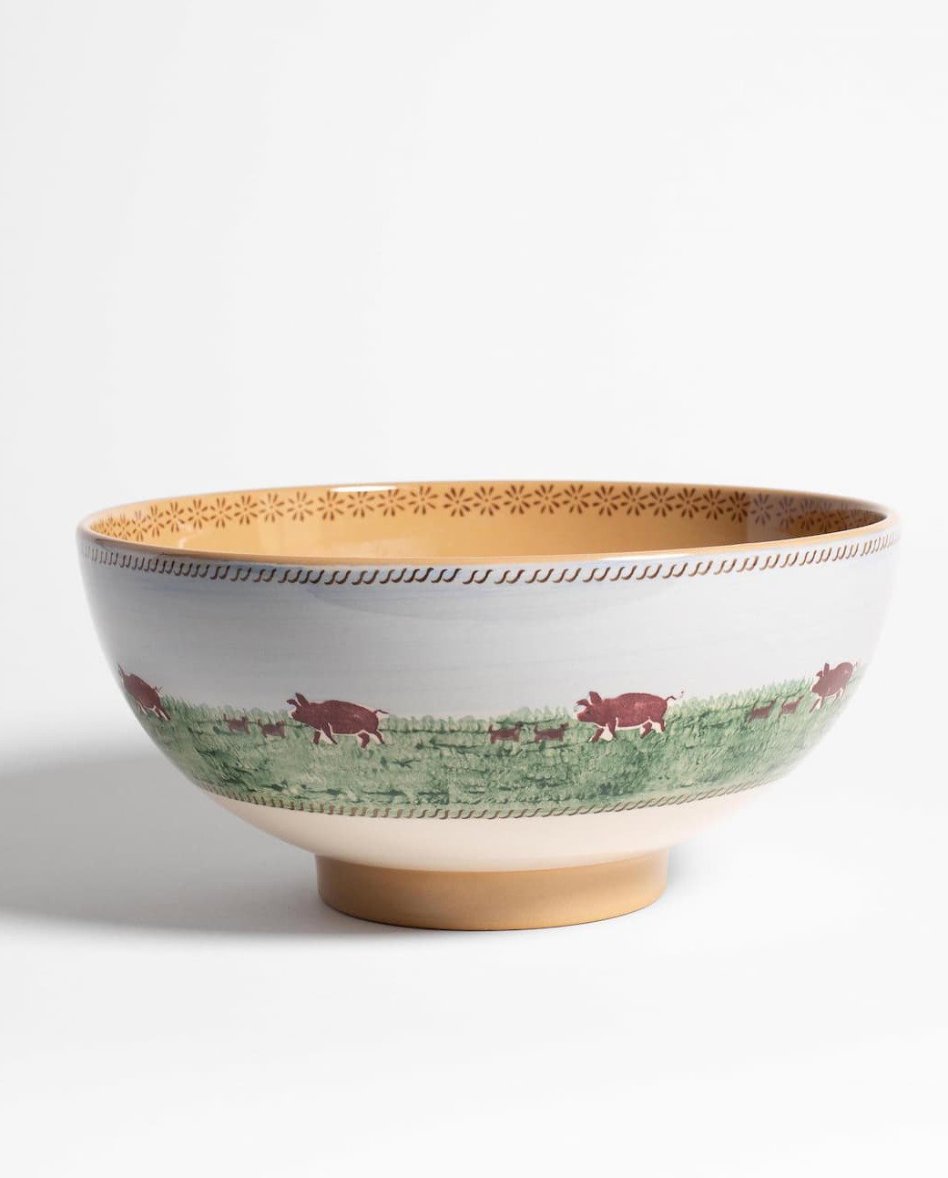 nicholas mosse salad bowl in blue & multi