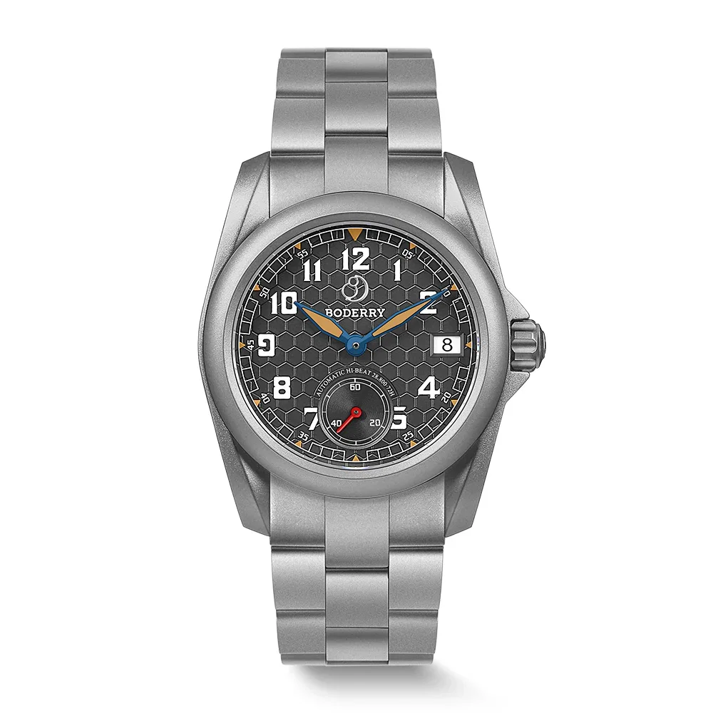 VOYAGER S72 – 72-Hour Power Reserve Titanium Automatic Field Watch, 100M Water Resistant | Grey/Bracelet