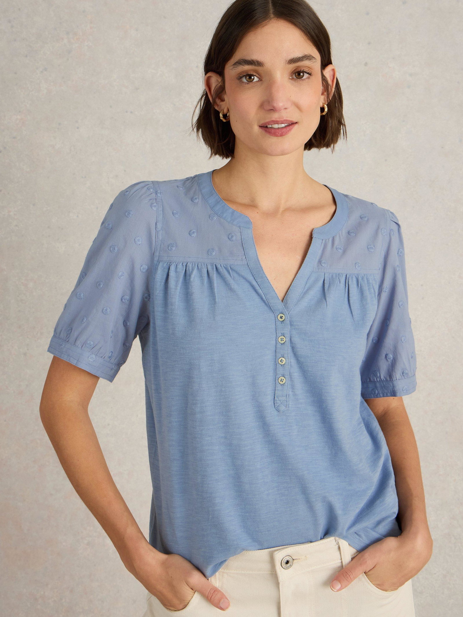 Shop Ellie Broderie Top