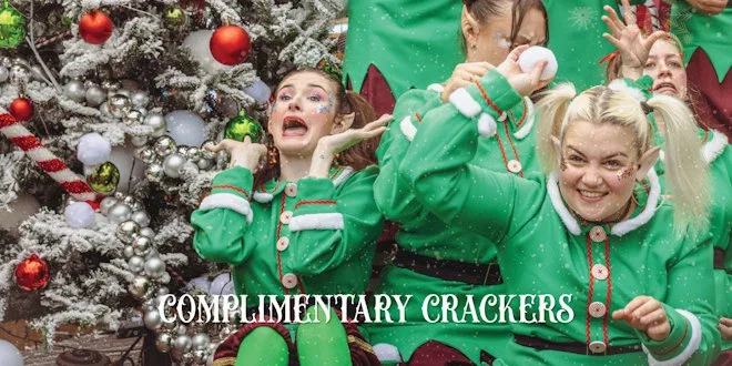 elves hacing a snowball fight