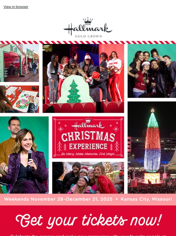 Hallmark: Don’t miss the magic—get your tickets to the Hallmark ...