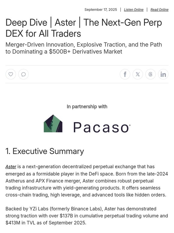 Token Metrics: Deep Dive | Aster | The Next-Gen Perp DEX for All ...