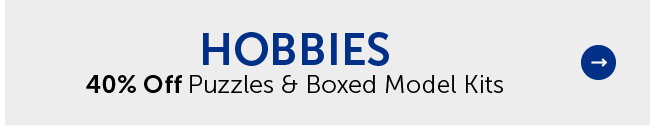 Hobbies - 40% Off Puzzles & Boxed Model Kits