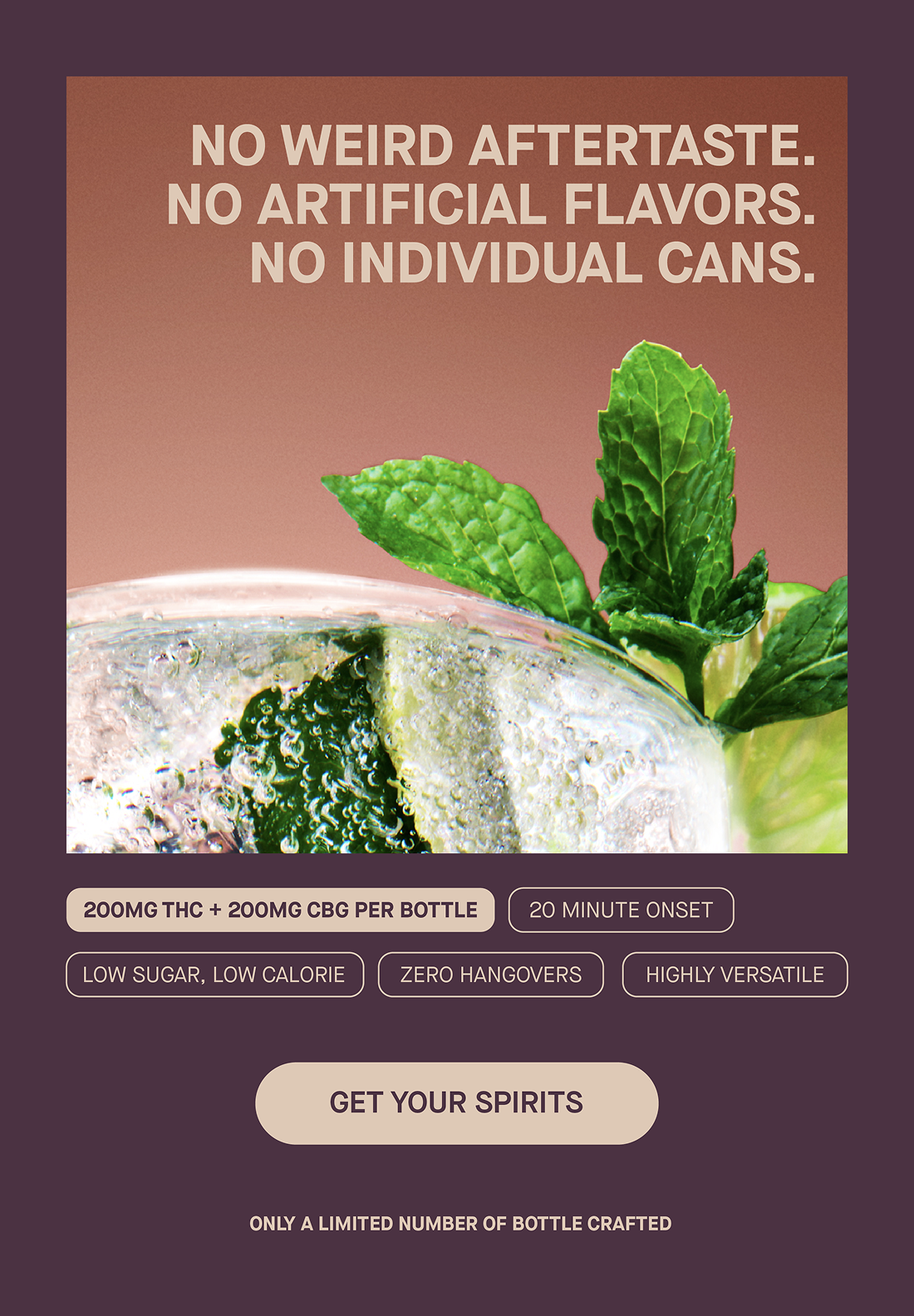 No weird aftertaste. No artificial flavors. No individual cans.