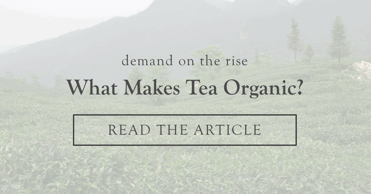 What Makes Tea Organic?  |  Read the Article >