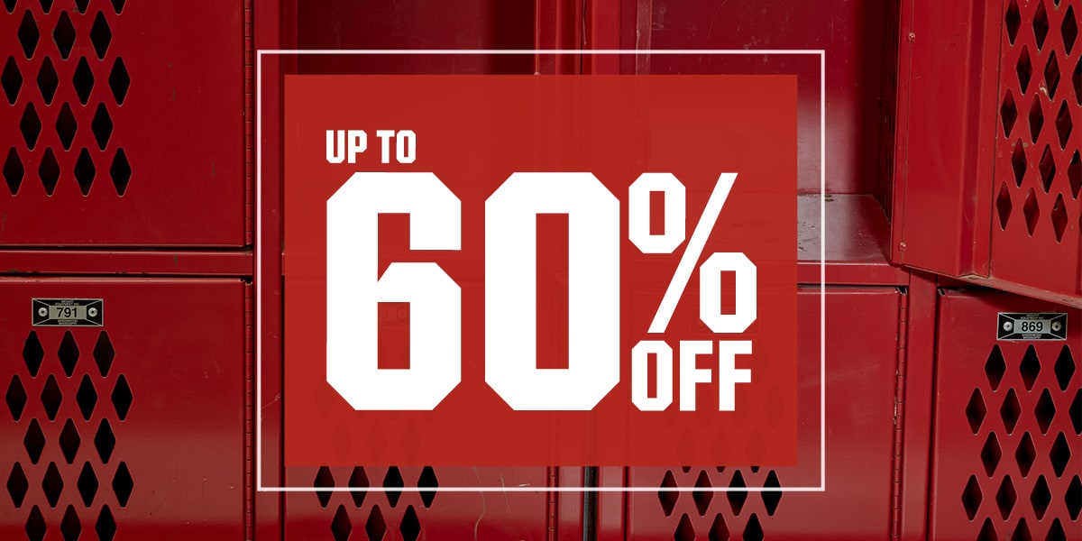  Up to 60% Off.