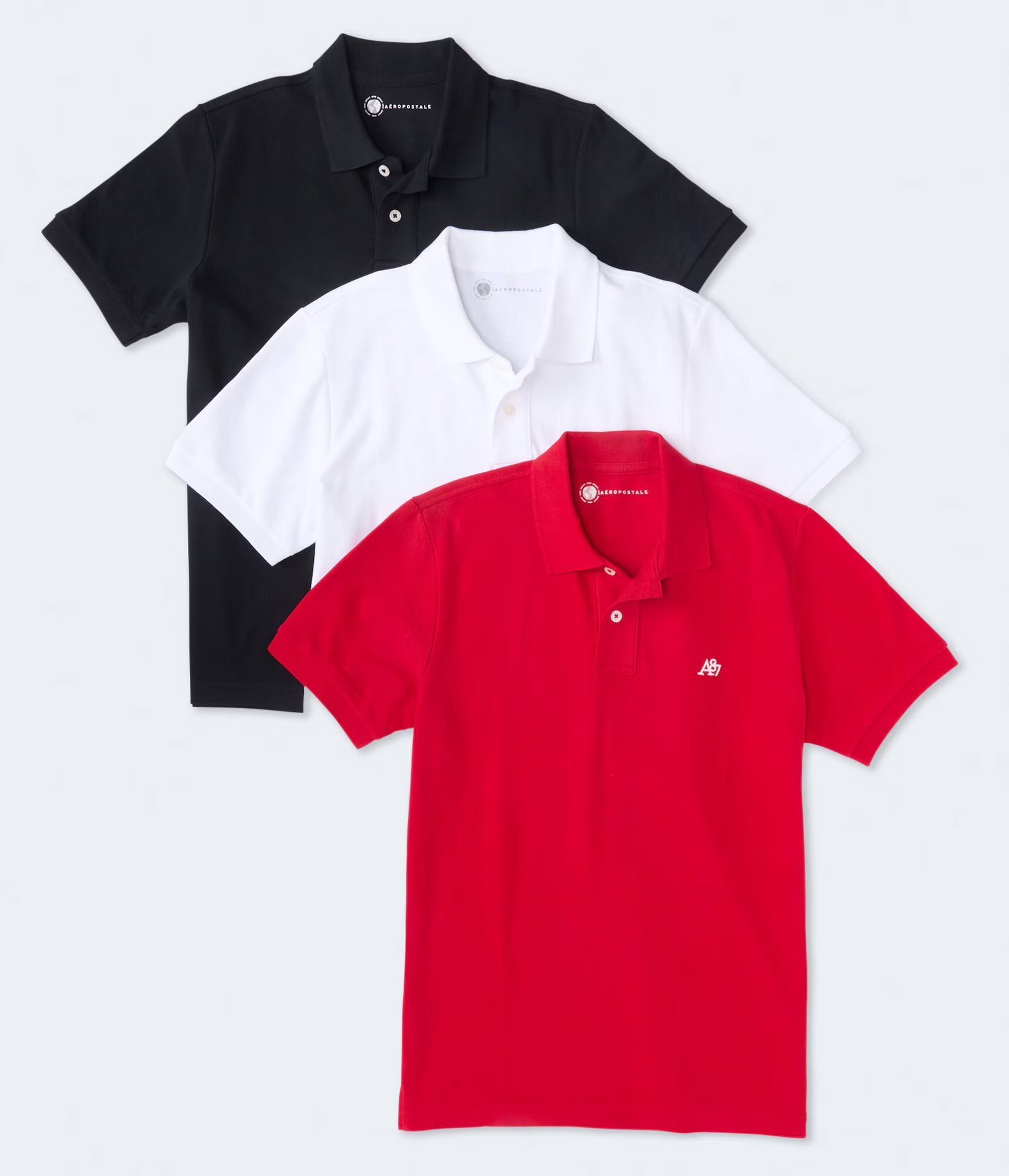 Image of A87 Logo Pique Polo 3-Pack