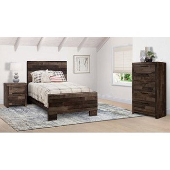 Derekson 3 Piece Twin Bedroom Set Includes: Bed, Chest and Nightstand
