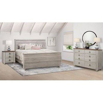 Willowton 3 Piece Queen Bedroom Set Includes: Bed, Dresser and Nightstand