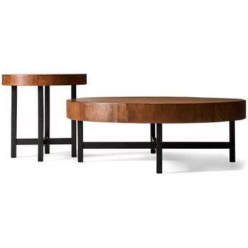 Steenlage 2 Piece Set - Coffee Table - End Table - Natural Wood Finish - Contemporary