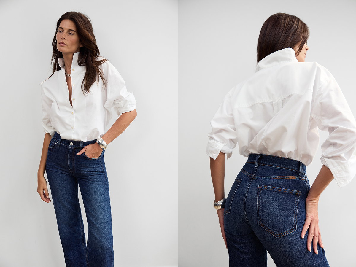 The Tate shirt shown in White Oxford. Shop now.