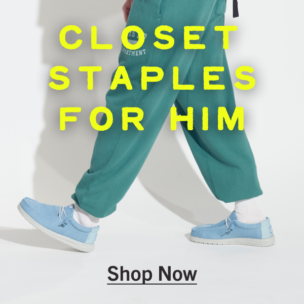 SHOP MEN - Closet Staples for Him