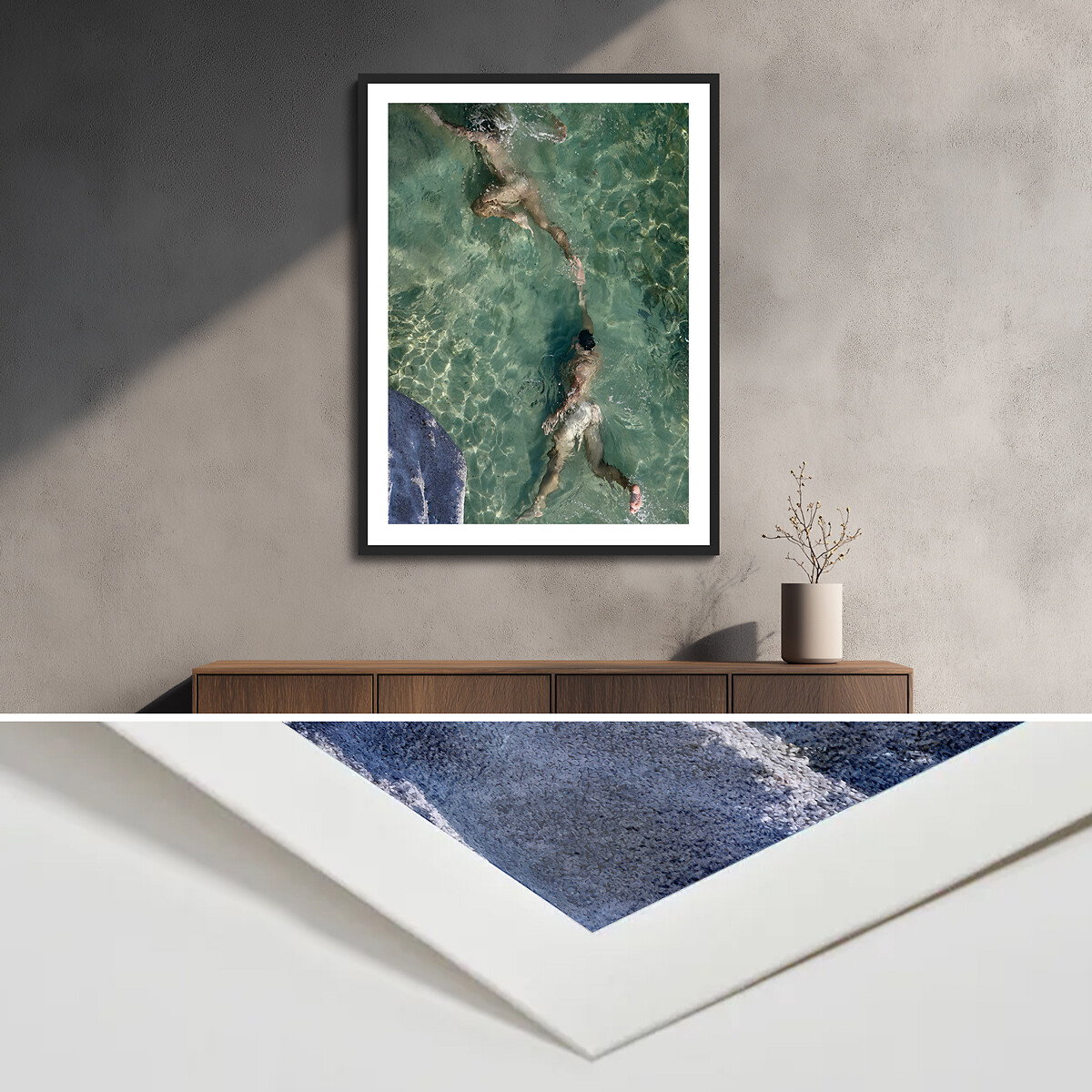 Solid Wood Frame With Passe-Partout