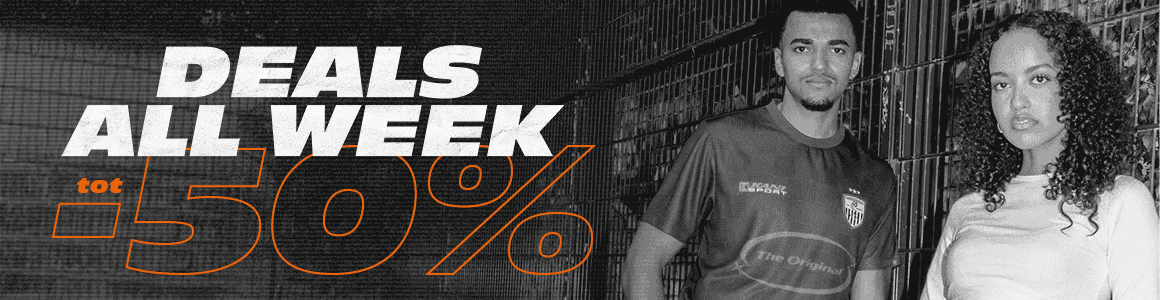 GIF with text “Deals All Week - Up to -50% off"