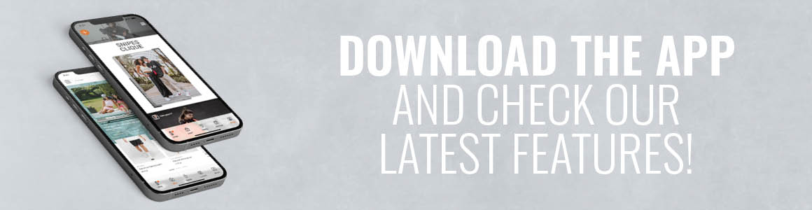 Graphic with text: "Download the app and check our latest features!"