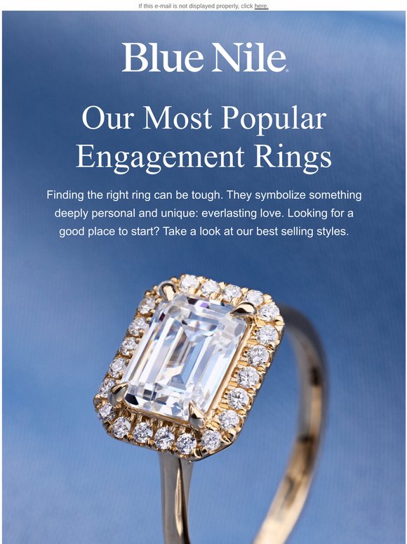 Blue Nile: Our Bestselling Engagement Rings | Milled