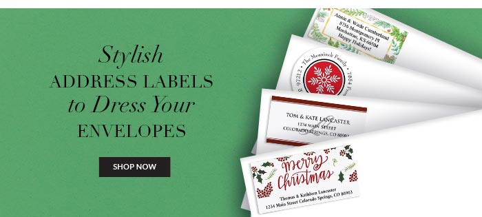 Shop Holiday Address Labels at Fine Stationery