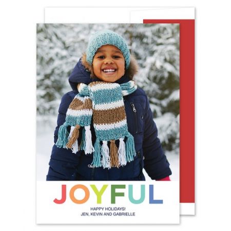 Shop Joyful Photo Card at Fine Stationery 