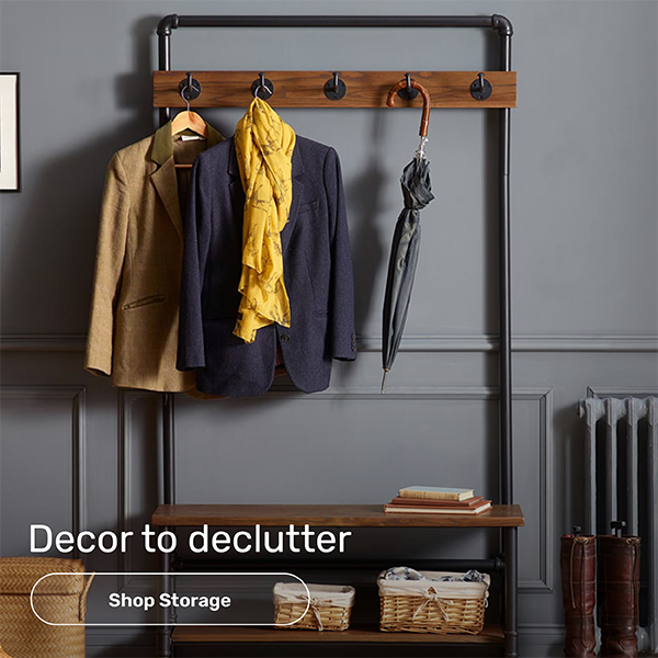 Décor to declutter. Shop Storage