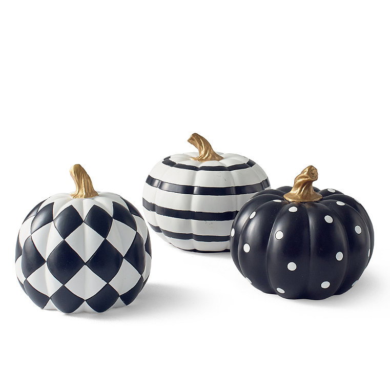 Mini Designer Pumpkins, Set of Three