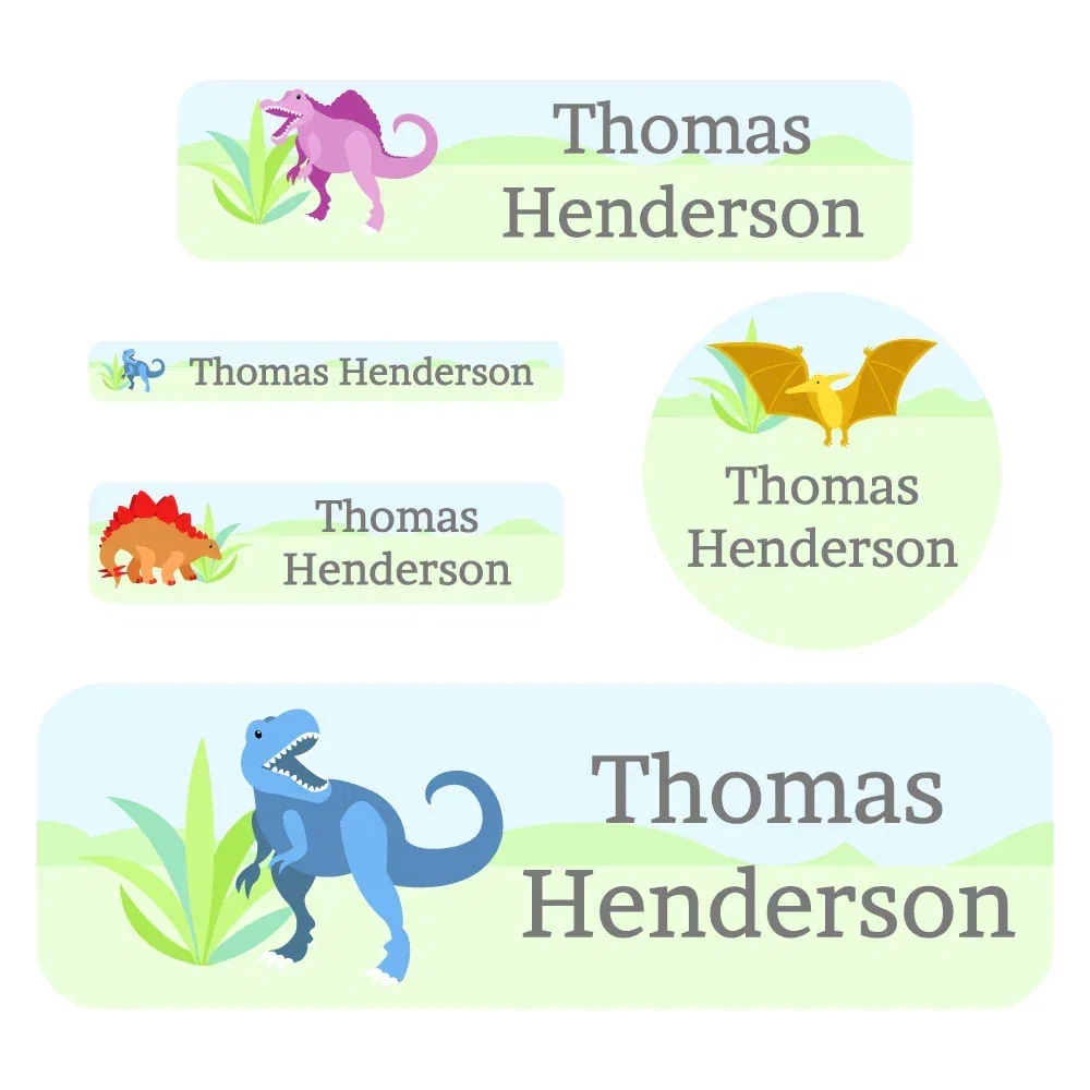 Image of Dinosaurs Waterproof Labels Pack