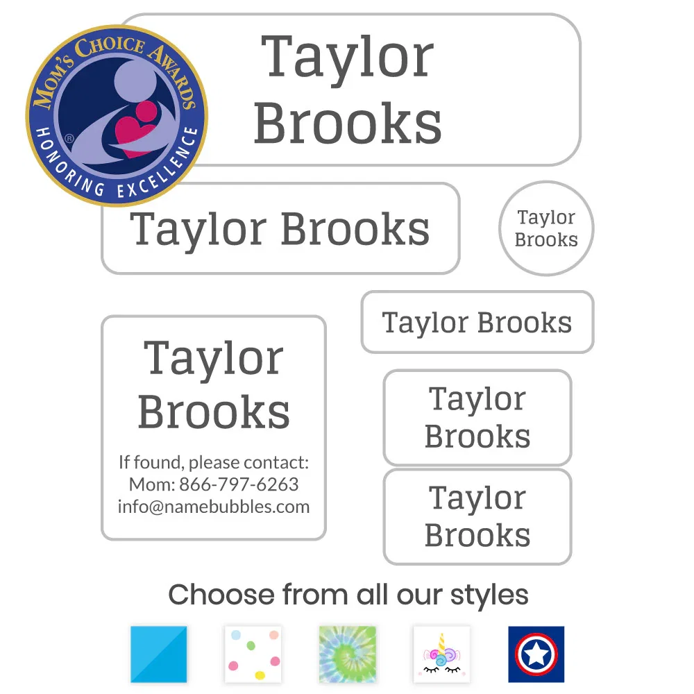 Image of Custom School Supply Labels