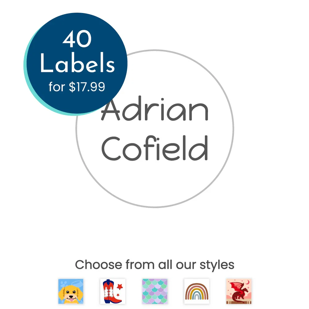 Image of Custom Clothing Labels - Half Order
