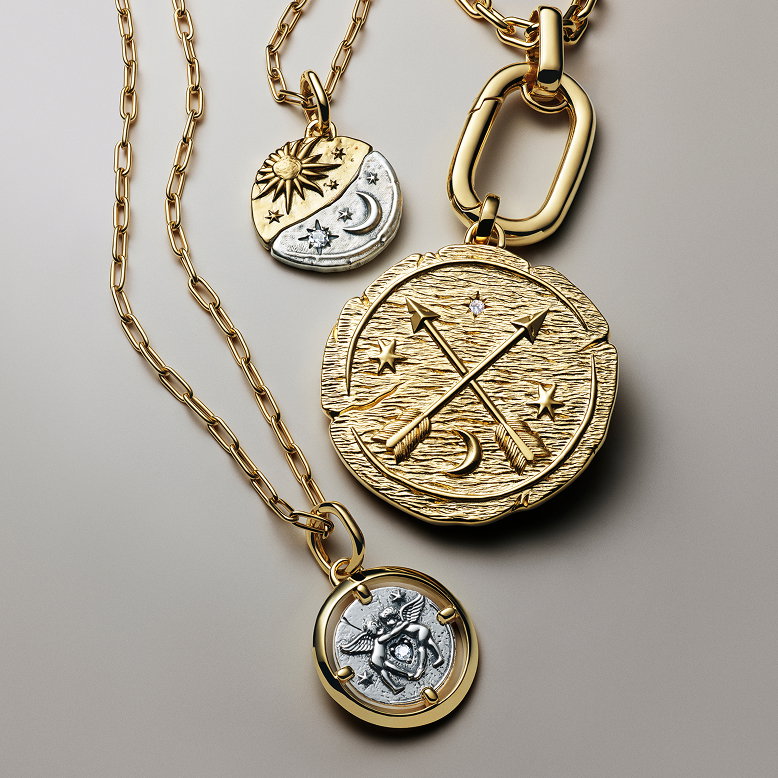 Chain necklaces styled with Pandora Talismans