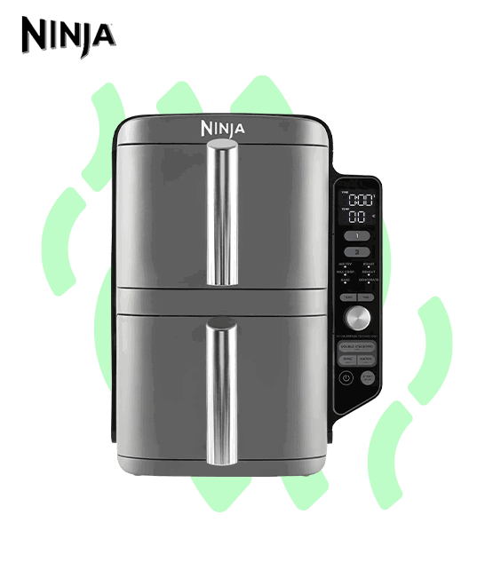 A Ninja air fryer on a white background