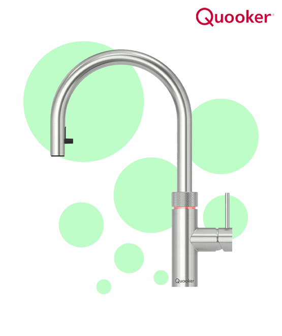 A Quooker tap in a kitchen setting