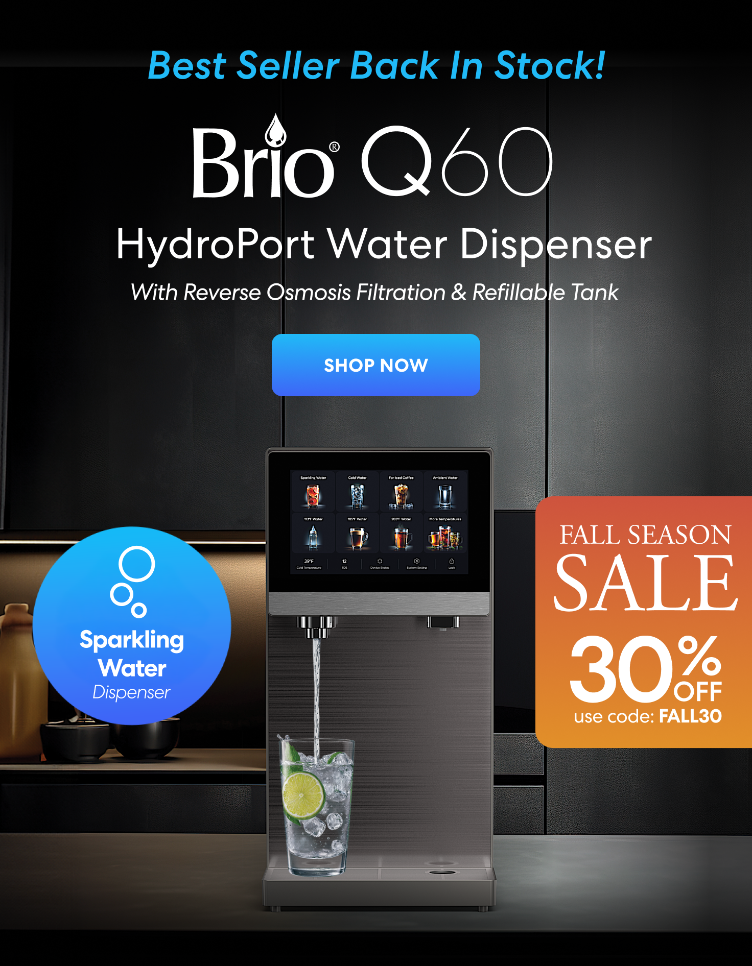 Brio Q60 Back in Stock! Get 30% Off with code: FALL30. Shop Now.