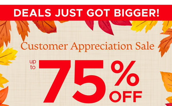 Customer Appreciation Sale