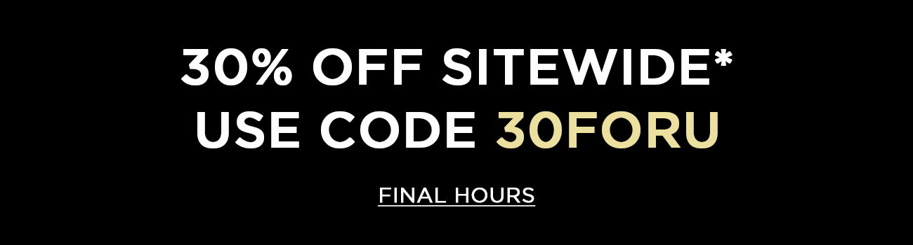 30% OFF SITEWIDE