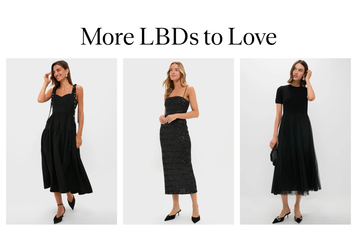 Grid of little black dresses