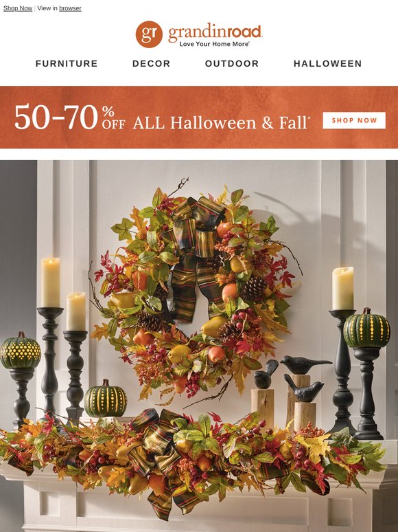 Grandin Road Halloween Salenull